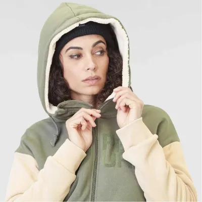 Picture Organic толстовка Basement Plush Hoody W dusty olive XL - 4 - Robinzon.ua
