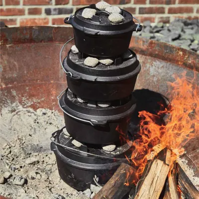 Голландская печь казан сковорода SANTOS, 8,5л с ножками 897108. - 1 Голландская печь казан сковорода SANTOS, 8,5л с ножками 897108. - 1 - Robinzon.ua