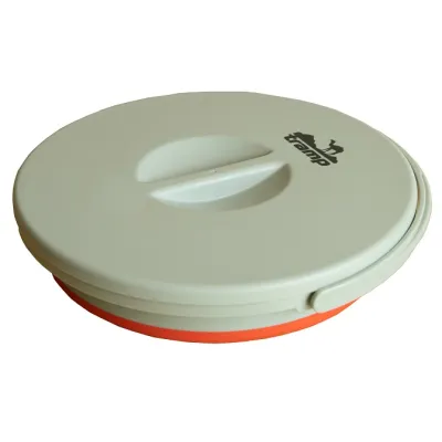 Ведро TRAMP складное силиконовое с крышкой 5л терракотовое TRC-127 - 1 - Robinzon.ua