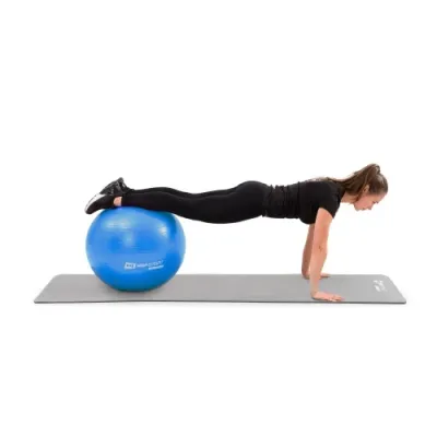 Фітбол 45 см Hop-Sport R045 блакитний - 2 - Robinzon.ua