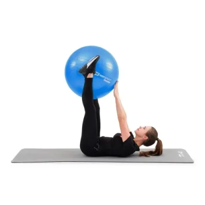 Фітбол 45 см Hop-Sport R045 блакитний - 4 - Robinzon.ua