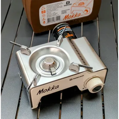 Портативна газова плитка Base Camp Camping Stove Mokka, Bone White (BCP 51417) - 2 - Robinzon.ua