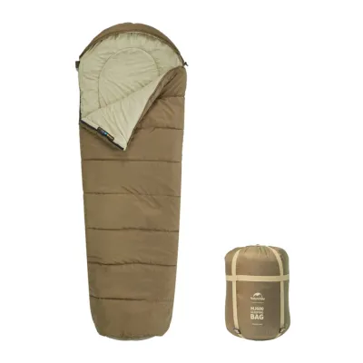 Спальный мешок с капюшоном Naturehike MJ 600 CNK2300SD014, коричневый. - 1 Спальный мешок с капюшоном Naturehike MJ 600 CNK2300SD014, коричневый. - 1 - Robinzon.ua