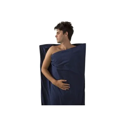 Premium Cotton Travel Liner Long (Rectangular) вкладыш в спальник (Navy Blue) - 1 - Robinzon.ua