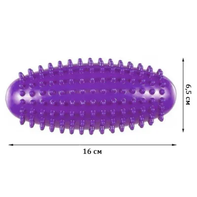 Массажный ролик Almond EasyFit овальный з шипами фиолетовый - 1 - Robinzon.ua