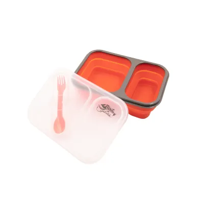 Контейнер силиконовый на 2 отсека Tramp (900ml) с ложкой-вилкой - 3 Контейнер силиконовый на 2 отсека Tramp (900ml) с ложкой-вилкой - 3 - Robinzon.ua