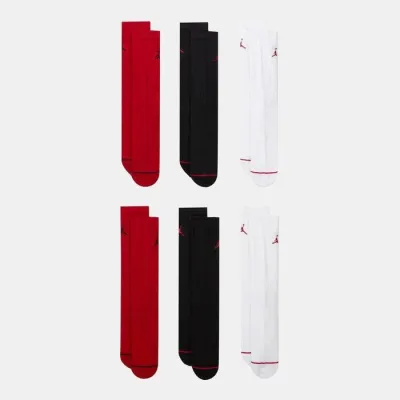 Мужские носки Jordan U J ED CUSH PLY CREW 6PR Черный, Белый, Красный 42-46 (HV6228-900 42-46) - 2 - Robinzon.ua