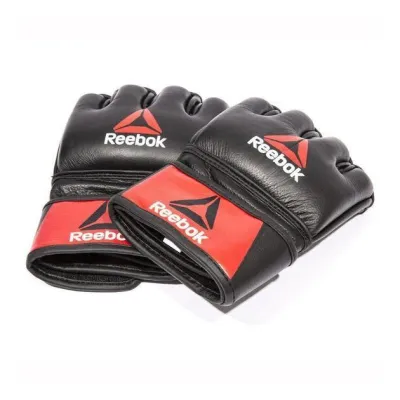 Перчатки для единоборств Reebok MMA Gloves Leather Черный, Красный S (RSCB-10310RDBK S) - 1 Перчатки для единоборств Reebok MMA Gloves Leather Черный, Красный S (RSCB-10310RDBK S) - 1 - Robinzon.ua