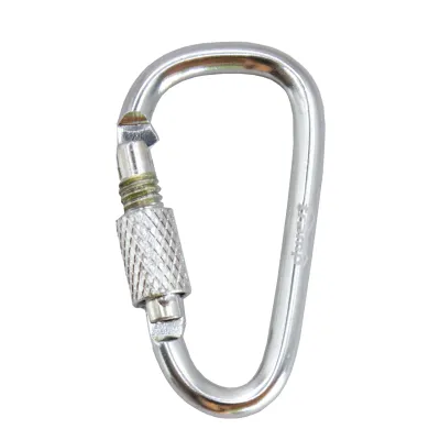 Карабин Tramp алюминиевый, 5 см, с муфтой, серебристый UTRA-299-silver - 1 - Robinzon.ua