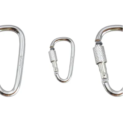 Карабин Tramp алюминиевый, 5 см, с муфтой, серебристый UTRA-299-silver - 2 - Robinzon.ua