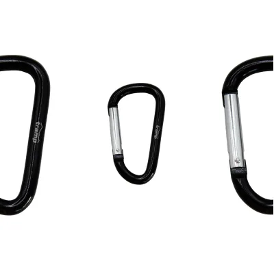 Карабин Tramp алюминиевый, размер 7 см, без муфты, черный UTRA-301-black - 1 Карабин Tramp алюминиевый, размер 7 см, без муфты, черный UTRA-301-black - 1 - Robinzon.ua