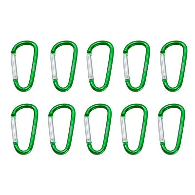 Карабин Tramp алюминиевый, размер 5 см, без муфты, зеленый арт.TRA-058 - 2 - Robinzon.ua