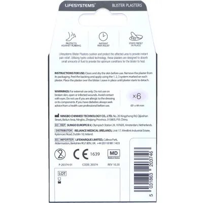 Lifesystems набор пластырей Blister Plasters - 1 Lifesystems набор пластырей Blister Plasters - 1 - Robinzon.ua