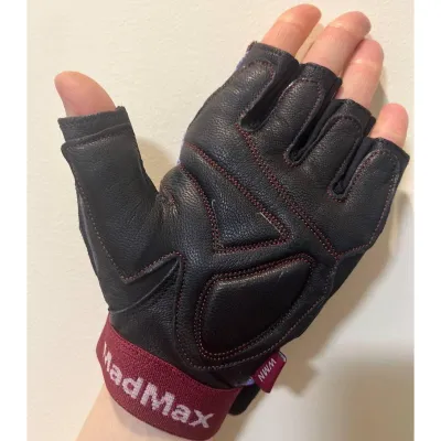 Рукавички для фітнесу MadMax MFG-911 Nine-eleven Black / perpito L - 3 - Robinzon.ua