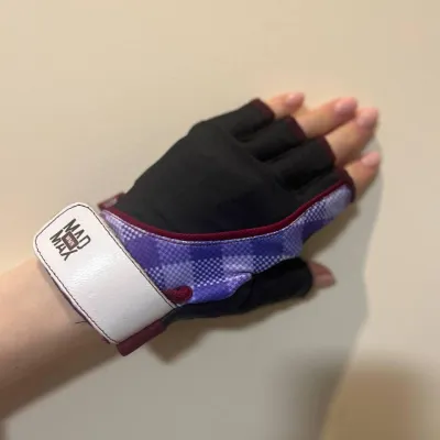 Рукавички для фітнесу MadMax MFG-911 Nine-eleven Black / perpito L - 5 - Robinzon.ua