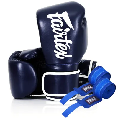 Боксерські рукавиці Fairtex BGV14 Blue 14 унцій - 5 - Robinzon.ua
