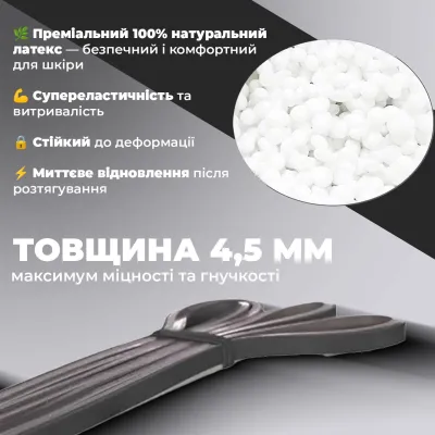 Еспандер-петля (гумка для фітнесу і кроссфіту) PowerPlay 4116 Double Colors Чорно/Сіра (2-7 кг) - 1 - Robinzon.ua