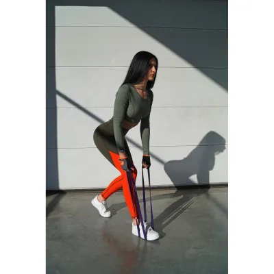 Еспандер-петля (гумові петлі) PowerPlay PP_0022 набір 3шт. опір 5-39кг. (сумарно 76кг.) + ручки та якір - 5 - Robinzon.ua