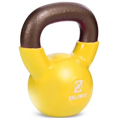 Гиря чугунная 4 кг с виниловым покрытием Zelart-5161-4 - 3 - Robinzon.ua