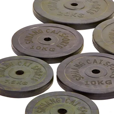 Штанга прямая с обрезиненными блинами на 83 кг длина-1,8м SPORTS 1139-83R - 4 - Robinzon.ua