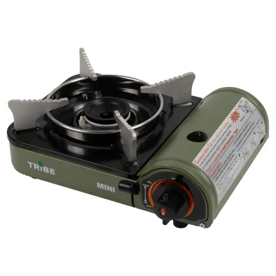 Газова плита Tribe Mini портативна T-HD-0010, olive - 1 - Robinzon.ua