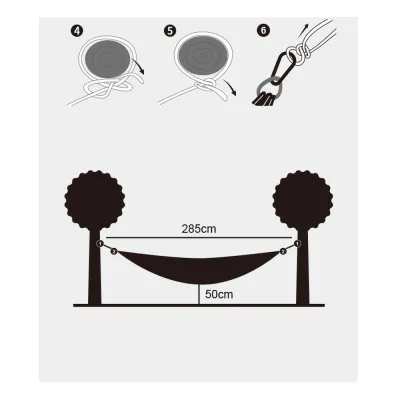 Гамак одноместный Naturehike зелёный NH21DC011. - 4 - Robinzon.ua