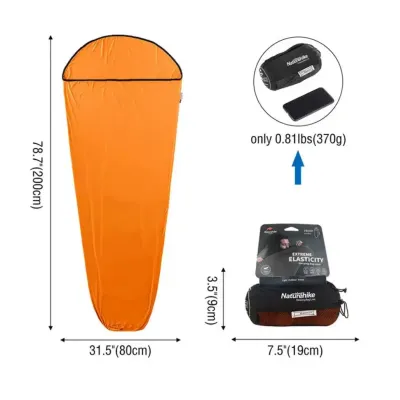 Вкладиш в спальник Naturehike помаранчевий NH17N002-D - 2 - Robinzon.ua