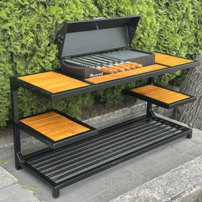 Мангал-барбекю Mzavod Один на 12 шампуров 4мм в стиле LOFT - 3 Мангал-барбекю Mzavod Один на 12 шампуров 4мм в стиле LOFT - 3 - Robinzon.ua