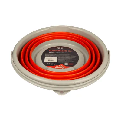 Ведро складное силиконовое Tramp 10L orange TRC-091-orange - 2 Ведро складное силиконовое Tramp 10L orange TRC-091-orange - 2 - Robinzon.ua