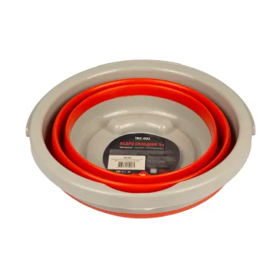 Ведро складное силиконовое Tramp 5L orange TRC-092-orange - 2 - Robinzon.ua