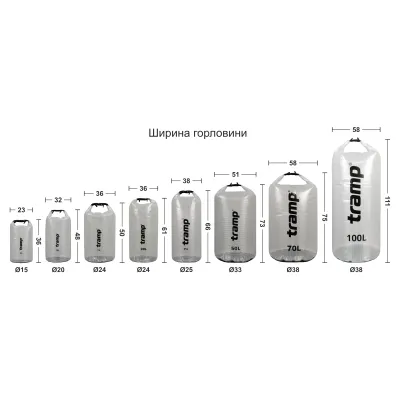 Гермомешок Tramp прозрачный 20л UTRA-198 - 1 - Robinzon.ua