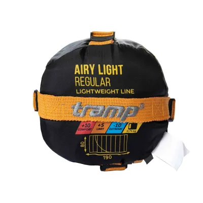 Спальний мішок Tramp Airy Light ковдра з капюш правий yellow/grey 190/80 UTRS-057 - 2 - Robinzon.ua
