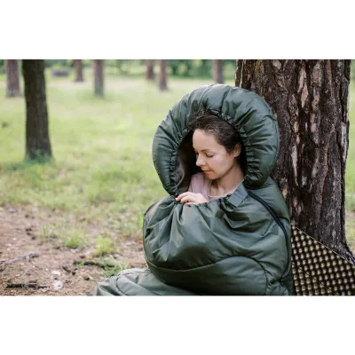 Спальний мішок Totem Hunter XXL кокон лівий olive 220/90-55 UTTS-005 - 6 - Robinzon.ua