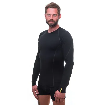 Мужская термопродукция Sensor Merino Active LS черная 11109033, SM11MA-black-XL. - 2 - Robinzon.ua