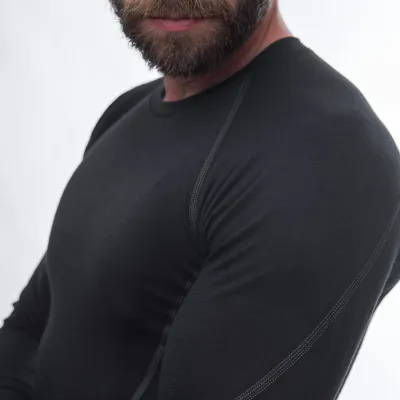 Мужская термопродукция Sensor Merino Active LS черная 11109033, SM11MA-black-XL. - 5 - Robinzon.ua