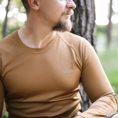 Футболка с длинным рукавом Tribe Coolpass LS T-KI-0007-coyote 2XL - 4 Футболка с длинным рукавом Tribe Coolpass LS T-KI-0007-coyote 2XL - 4 - Robinzon.ua