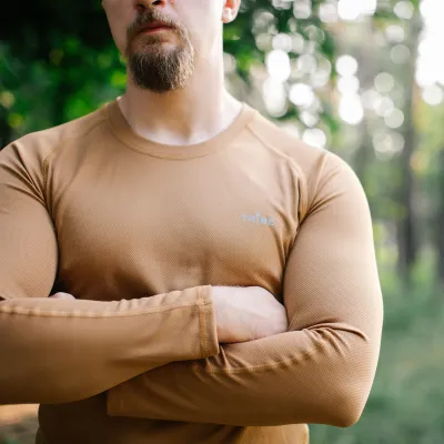 Футболка с длинным рукавом Tribe Coolpass LS T-KI-0007-coyote L - 2 - Robinzon.ua