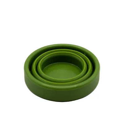 Стакан складной силиконовый Tramp с крышкой 180ml olive UTRC-083-olive - 4 - Robinzon.ua