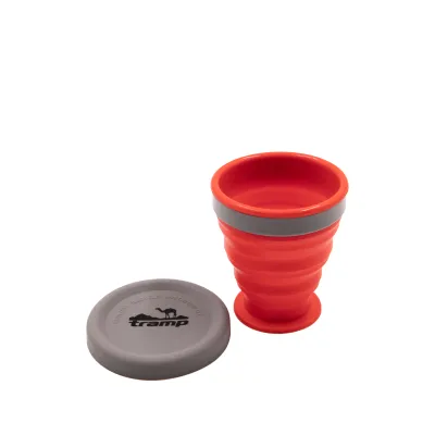 Стакан складной TRAMP силиконовый с крышкой 200мл UTRC-126-terracota - 1 - Robinzon.ua