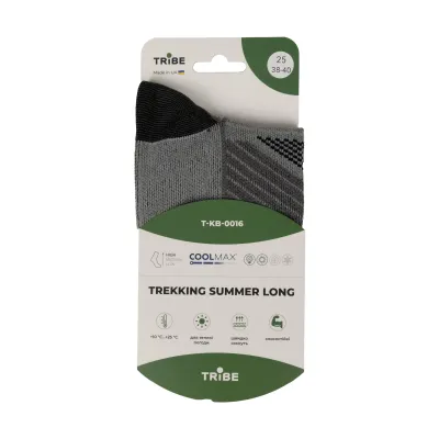 Шкарпетки Tribe Trekking Summer Long T-KB-0016-grey, 38-40 - 8 - Robinzon.ua
