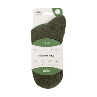 Шкарпетки Tribe Merino Hike T-KB-0017-olive, 44-46 - 8 - Robinzon.ua
