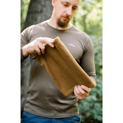 Флисовая повязка Tribe Neck Warmer с затяжкой T-KF-0020 OS, койот. - 1 - Robinzon.ua
