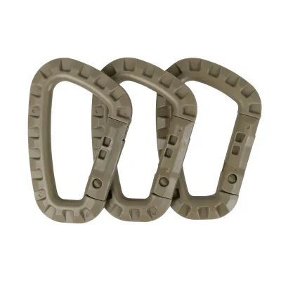 Набор пластиковых карабинов Tramp 3 шт coyote UTRA-304. - 1 - Robinzon.ua