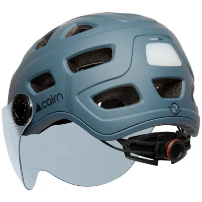 Cairn велошолом Quartz Visor LED USB grey 52-58 - 1 - Robinzon.ua