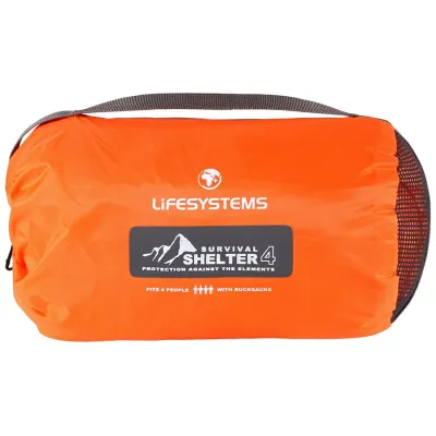 Lifesystems тент Survival Shelter 4 оранжевий. - 1 - Robinzon.ua