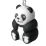 Munkees 1103 брелок-фонарик Panda LED black-white - 1 - Robinzon.ua