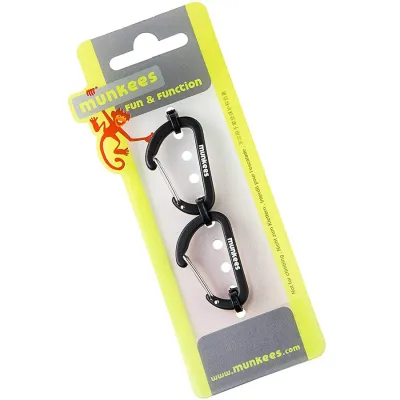 Munkees 3251 карабины Flat Wiregate 4 mm x 40 mm 2-Pack black - 2 Munkees 3251 карабины Flat Wiregate 4 mm x 40 mm 2-Pack black - 2 - Robinzon.ua