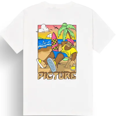 Picture Organic футболка Squatchy white L - 4 - Robinzon.ua