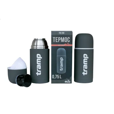 Термос Tramp Soft Touch 0,75 л серый - 5 - Robinzon.ua
