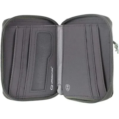 Lifeventure гаманець Recycled RFID Bi-Fold Wallet olive - 2 - Robinzon.ua